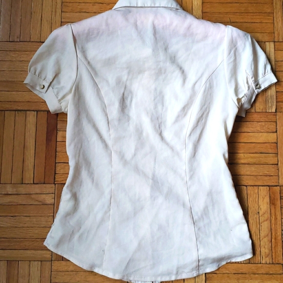 Vintage Inspired Lace Front Blouse - Picture 2 of 5